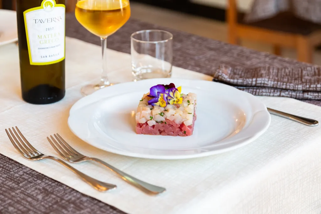 The image shows a serving dish from the restaurant.