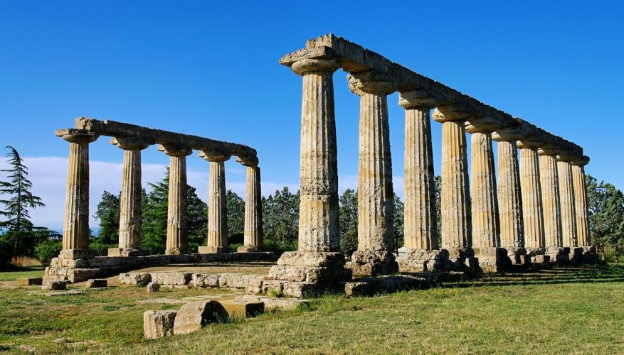 The image shows some remains near Nova Siri.